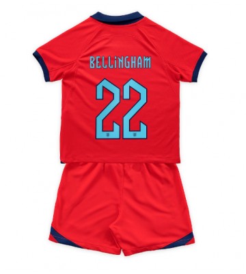 England Jude Bellingham #22 Udebanesæt Børn VM 2022 Kort ærmer (+ korte bukser)